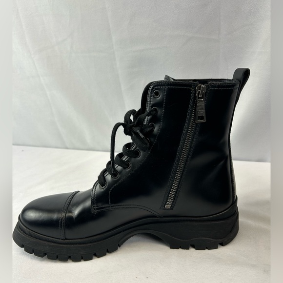 Prada Spazzaloto Leather Combat Boots - Picture 5 of 13